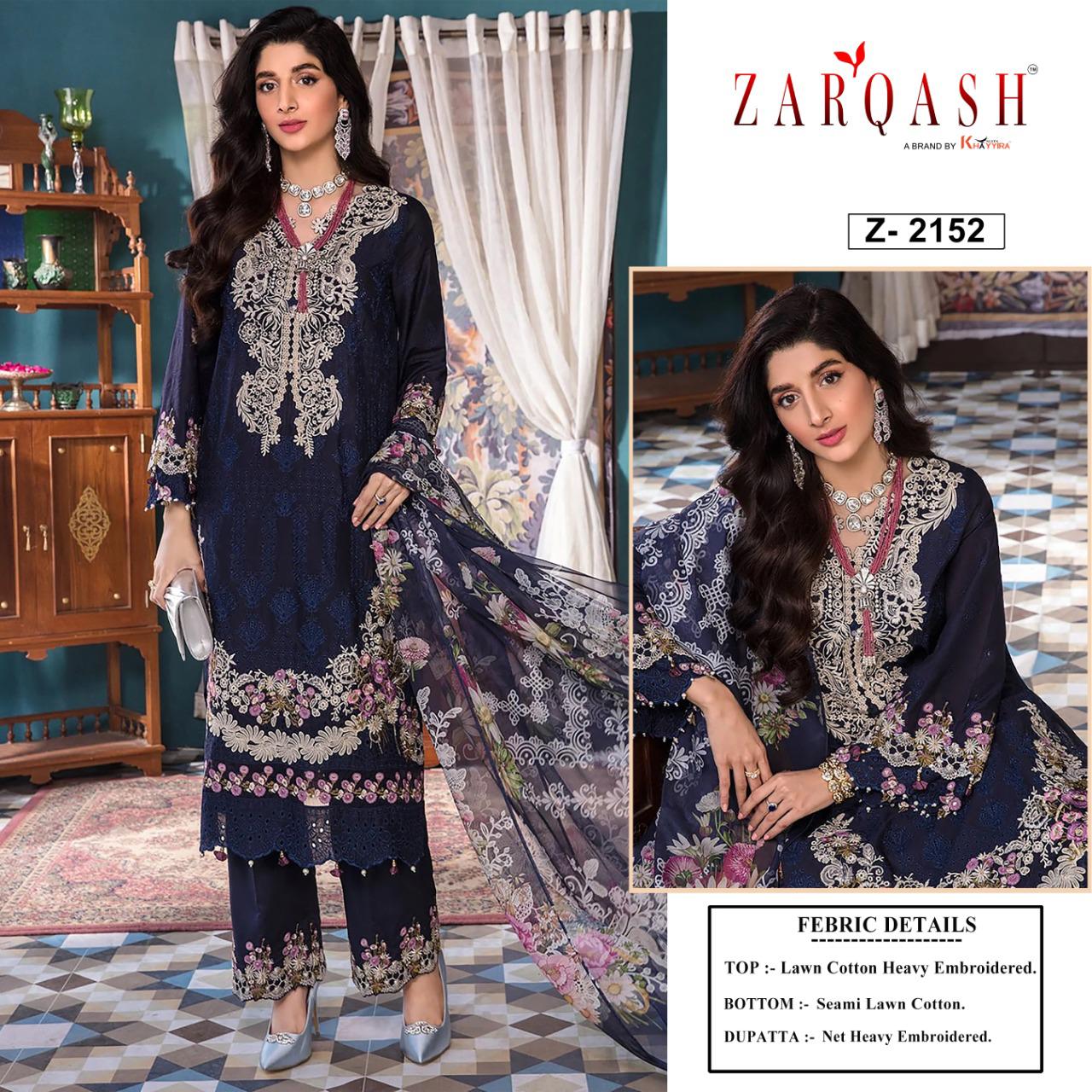 Zarqash Elaf Chikankari Heavy Designer Festive Wear Pakistani Salwar Suits Collection